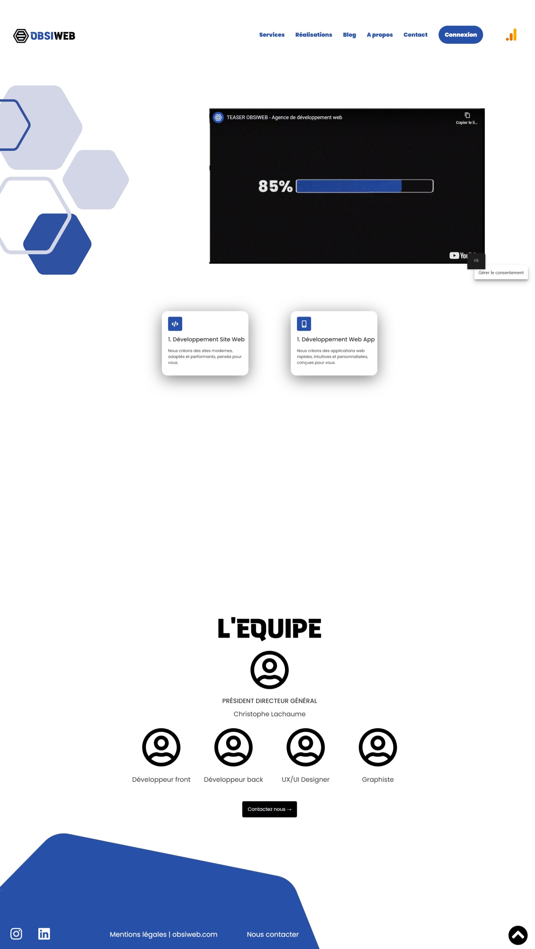 Image du projet Site wordpress Obsiweb